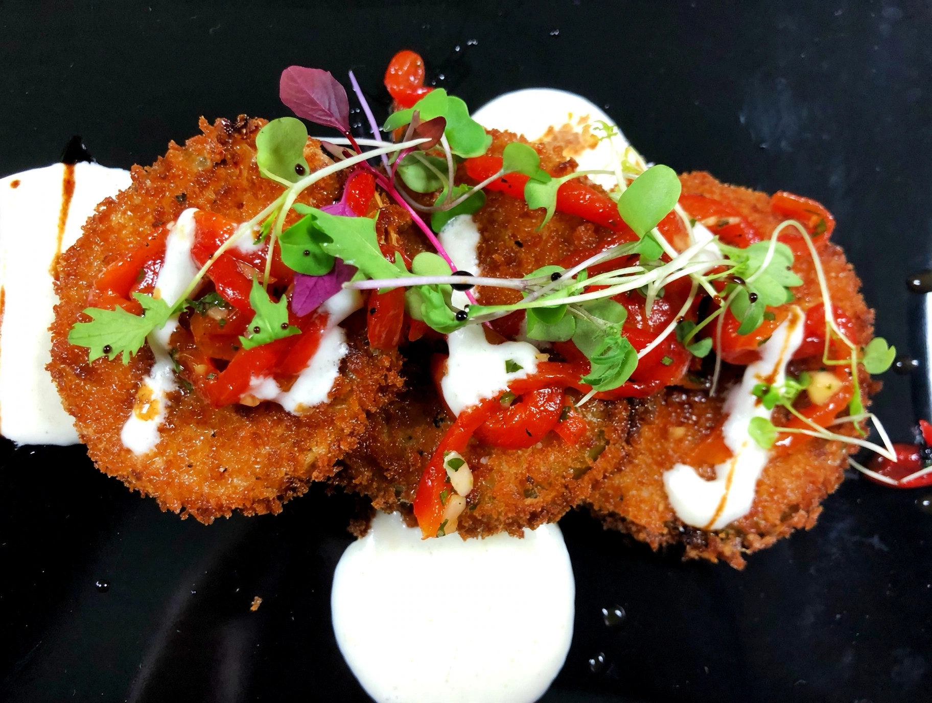 Fried green tomatoes by Chef Tony