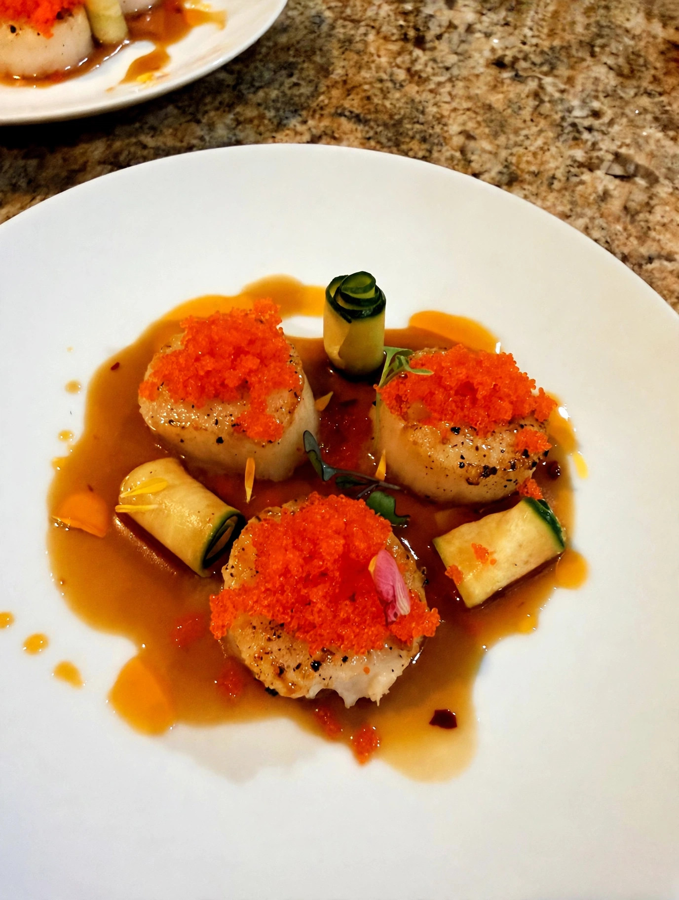 Seared scallops by Chef Tony